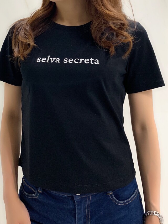 【selva secreta】SIMPLE LOGO Tshirts(black)