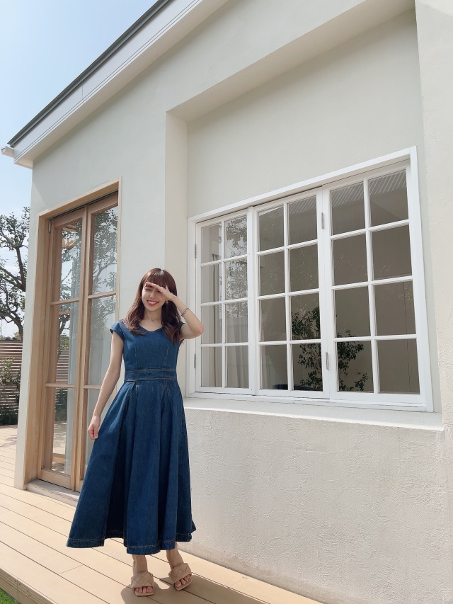 selva secreta】BANANA DENIM DRESS