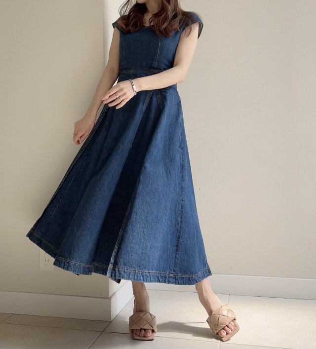 【selva secreta】BANANA DENIM DRESS