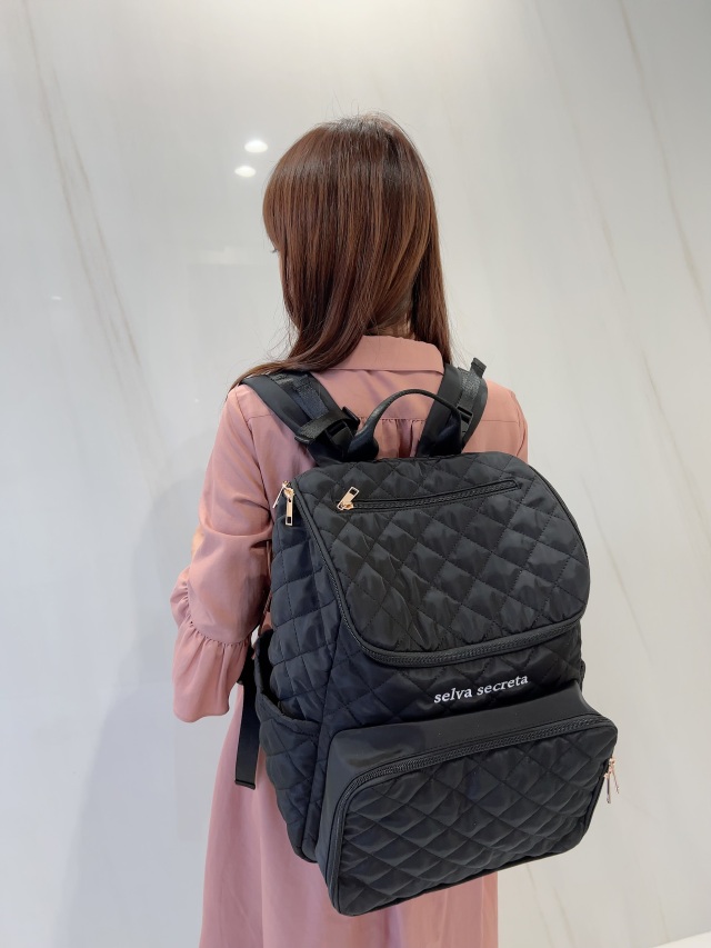 【selva secreta】bucket RUCKSACK(quilting-black)