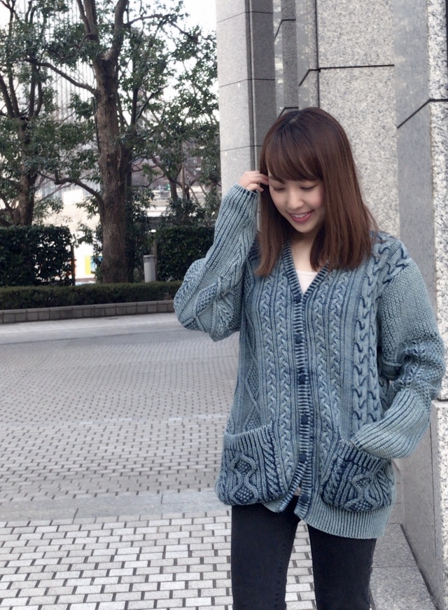 【selva secreta】DENIM  KNIT CARDE