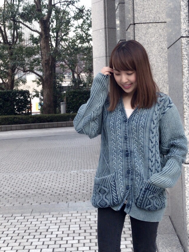 【selva secreta】DENIM  KNIT CARDE