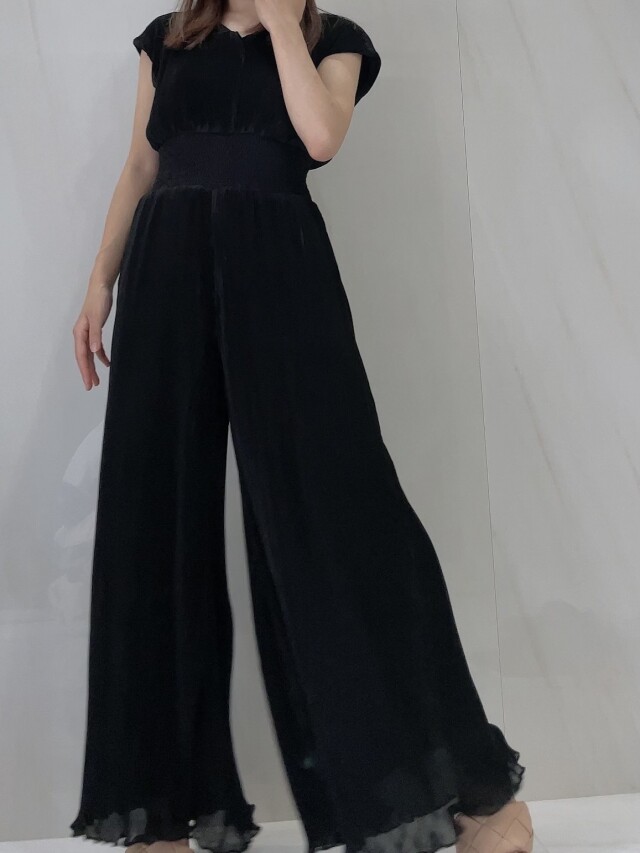 【selva secreta】Pleats ALL IN ONE(black)