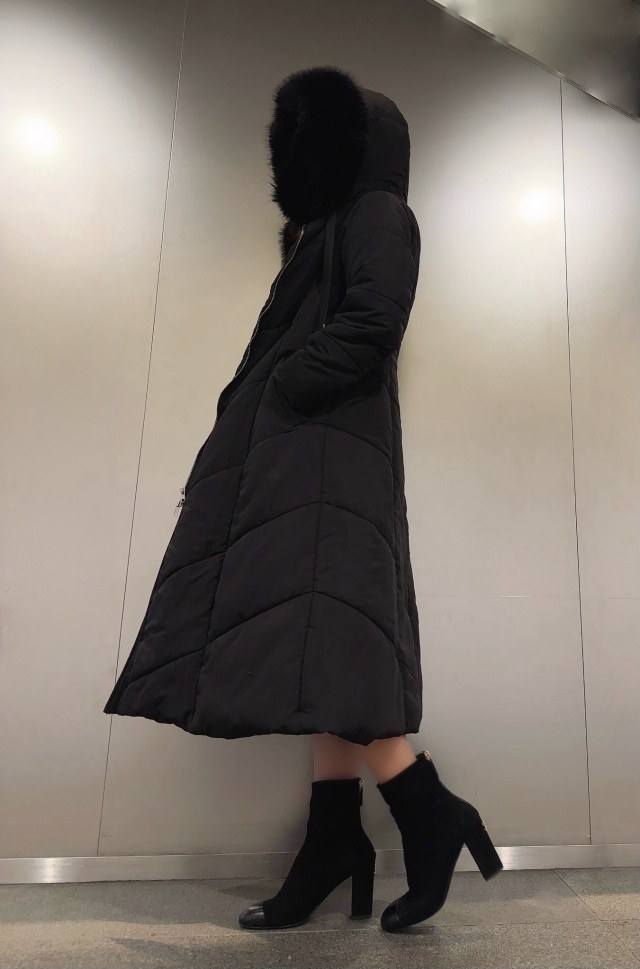selva secreta】Removable Boa COAT(black×Boa beige)