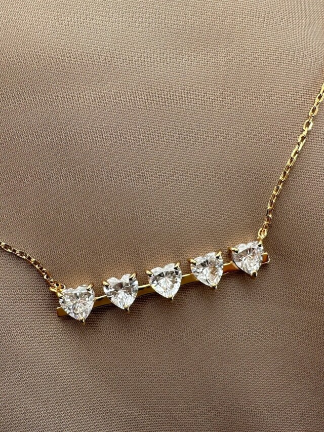 【selva secreta】Heart 5-row Necklace