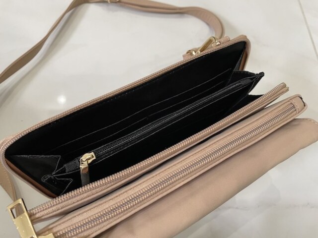 【selva secreta】3-layer Wallet BAG(beige)