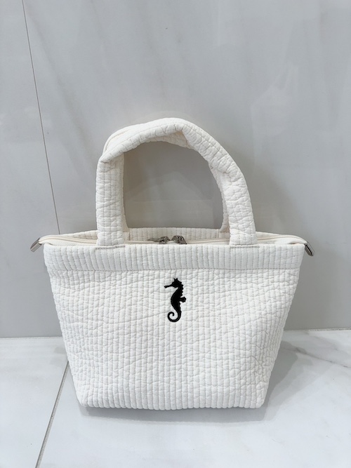【selva secreta】Ibul seahorse TOTE BAG(white)