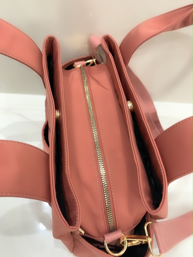 seIva secreta❤3-layerTOTEBAG❤inside-ピンク❤ selva secreta】3-layer TOTE BAG(pink-brown)