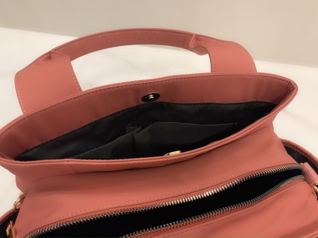 seIva secreta❤3-layerTOTEBAG❤inside-ピンク❤ selva secreta】3-layer TOTE BAG(pink-brown)