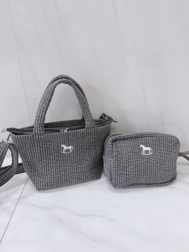 【selva secreta】Ibul horse TOTE BAG &POUCH SET(gray)
