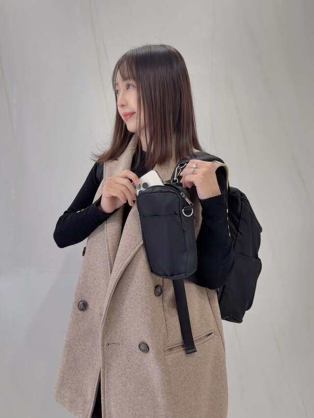 【selva secreta】Active Smart backpack(black×black logo)