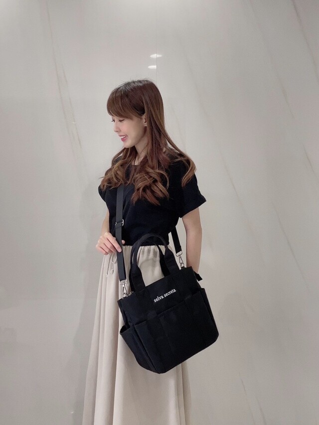 selva secreta】useful TOTE BAG mini(black)
