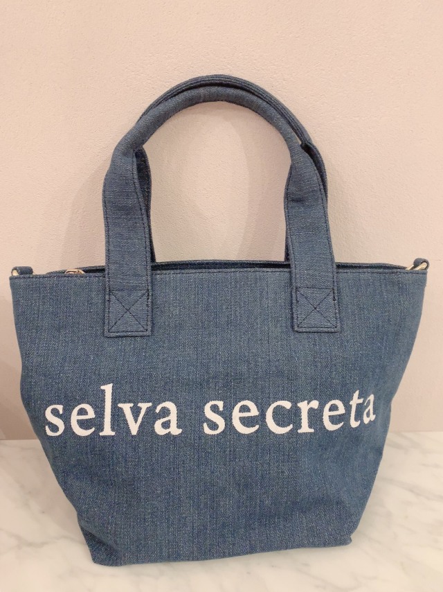【selva secreta】LOGO TOTE BAG(denim-light-blue)