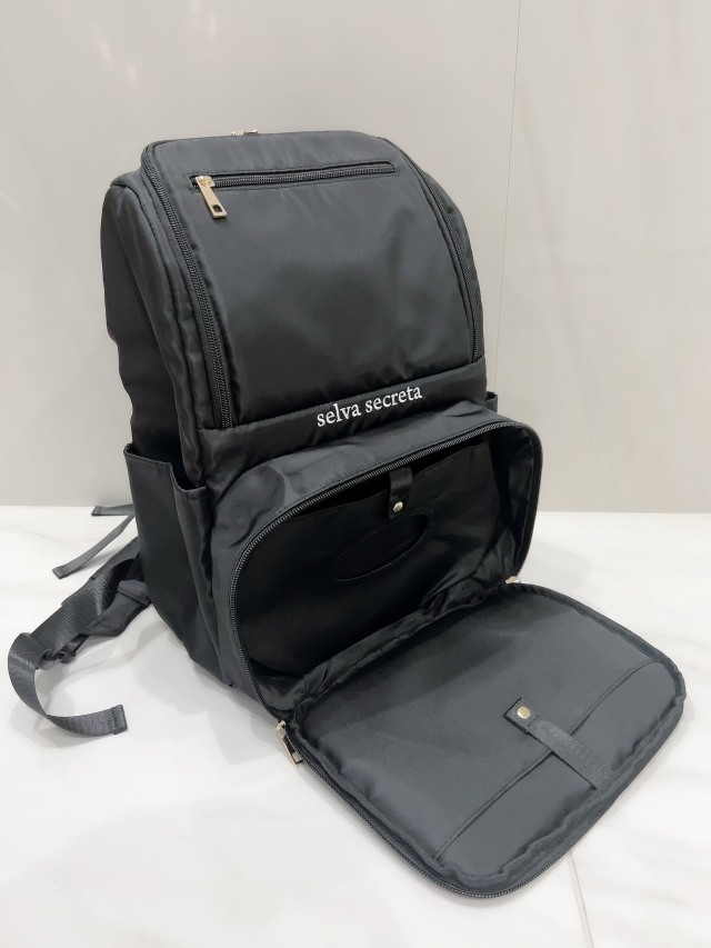 【selva secreta】perfect BACKPACK(black×white logo)