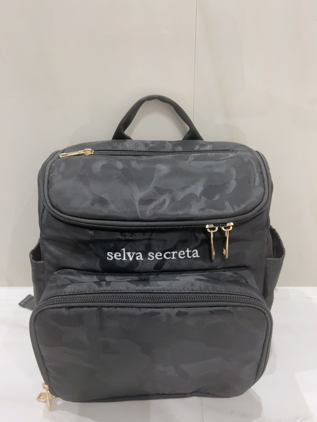 【selva secreta】bucket RUCKSACK mini(camouflage-black-goldzip)