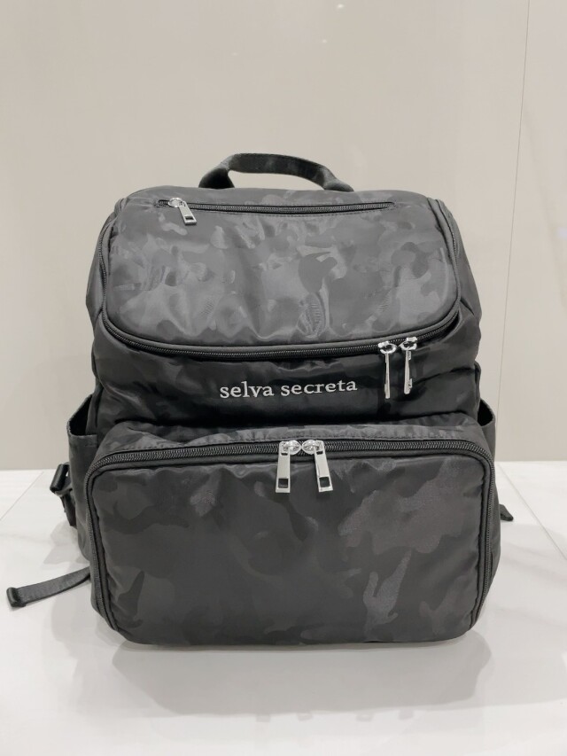 【selva secreta】bucket RUCKSACK(camouflage-black×silver)