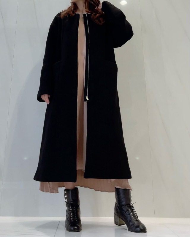 selva secreta】A line Italy COAT(black)