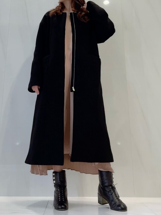 【selva secreta】A line Italy COAT(black)
