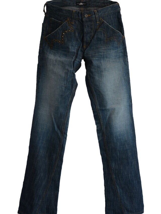 【ANTIMINSS】 CROWN STITCH DENIM (blue)