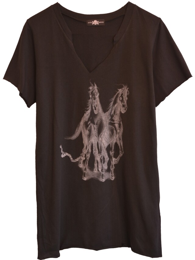 【ANTIMINSS】HORSE T-SHIRT (BLACK)