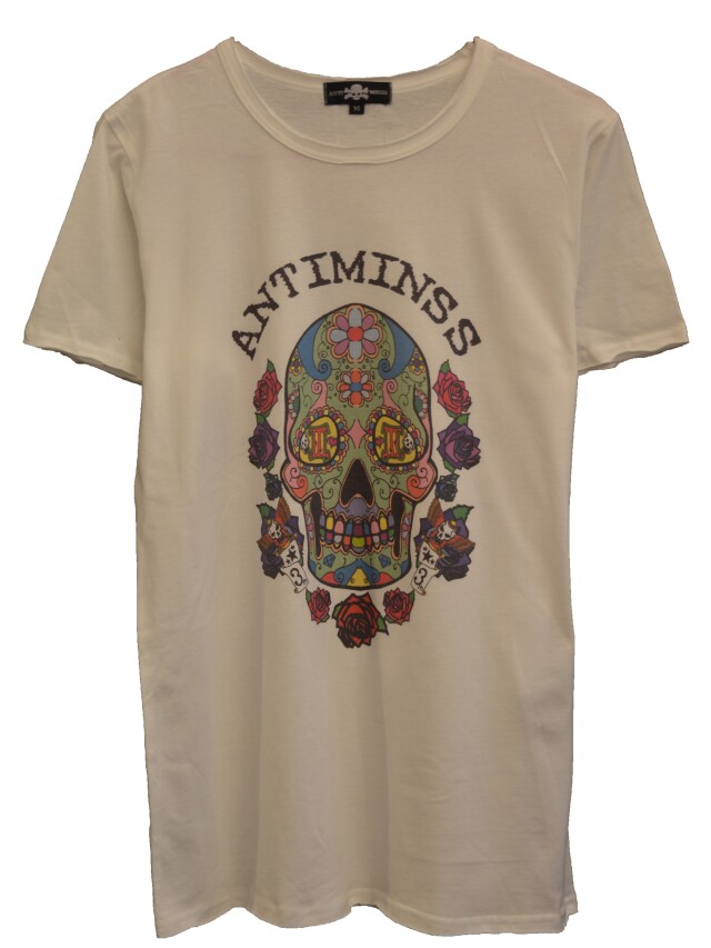 【ANTIMINSS】MEXICAN SKULL T-SHIRT (COLOR)