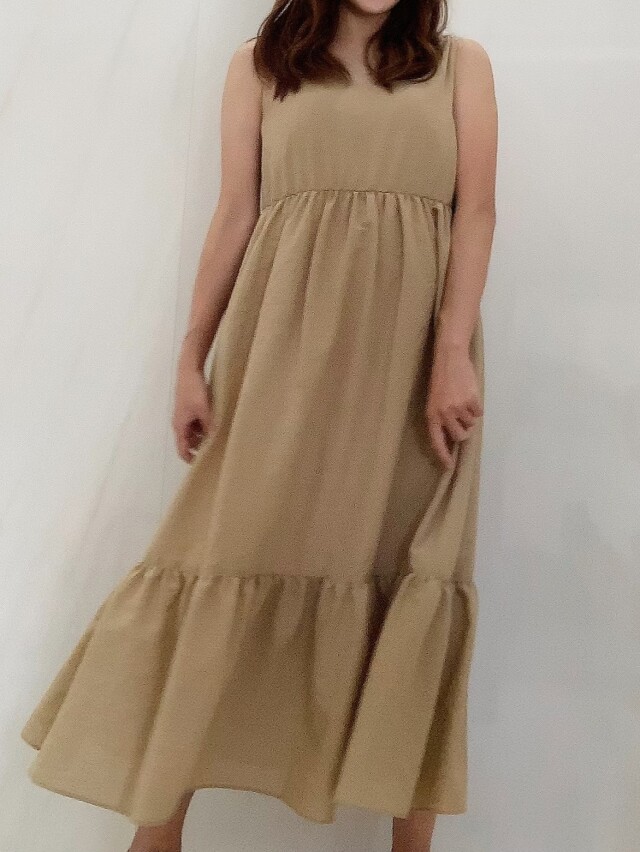 【selva secreta】Fluffy DRESS(beige)