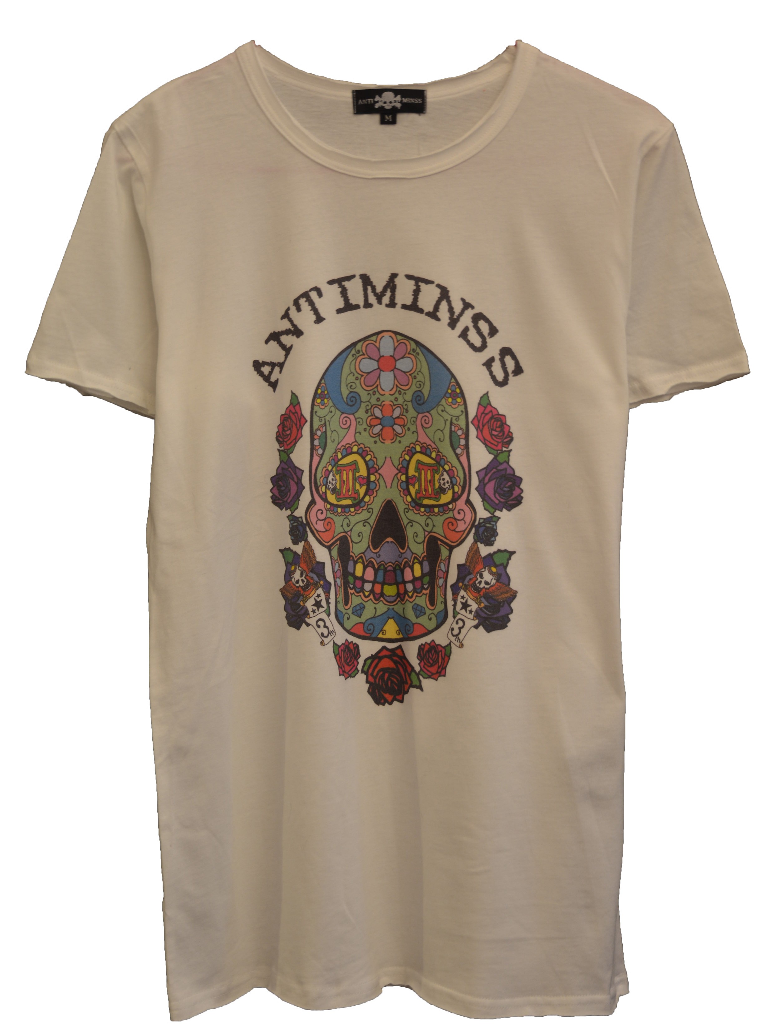 【ANTIMINSS】MEXICAN SKULL T-SHIRT (COLOR)