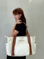 3-layer MOM TOTE BAG(white)