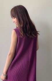 【selva secreta】A line DRESS(purple)