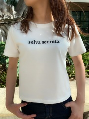 【selva secreta】SIMPLE LOGO Tshirts(white)