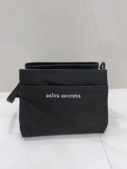 【selva secreta】Shoulder card BAG(black×white logo)