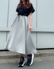 【selva secreta】CASUAL DRESS(black×gray)