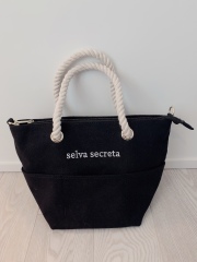 【selva secreta】ROPE LOGO TOTE BAG(black)