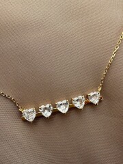 【selva secreta】Heart 5-row Necklace