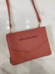 【selva secreta】3-layer Wallet BAG(pink-brown)