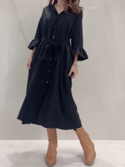 【selva secreta】SHIRTS DRESS(black)