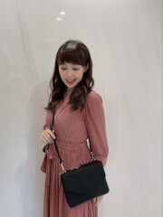 【selva secreta】3-layer Wallet BAG(black×black)