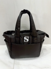 【selva secreta】Cushion TOTE BAG(black×white logo)