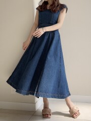 【selva secreta】BANANA DENIM DRESS