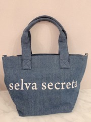 【selva secreta】LOGO TOTE BAG(denim-light-blue)