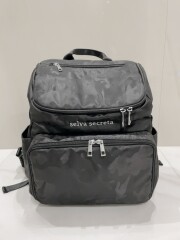 【selva secreta】bucket RUCKSACK(camouflage-black×silver)