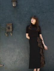 【selva secreta】RUFFLE CHECK SKIRT (khaki)