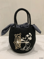 【selva secreta】Disney Mickey Mouse basket bag(black)