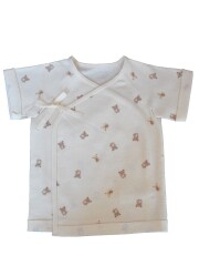 【selva secreta baby】オーガニックコットン生地くまびーぬ総柄肌着