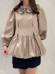 【selva secreta】Whip Collar Shirt(moca)