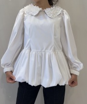 【selva secreta】Whip Collar Shirt(white)