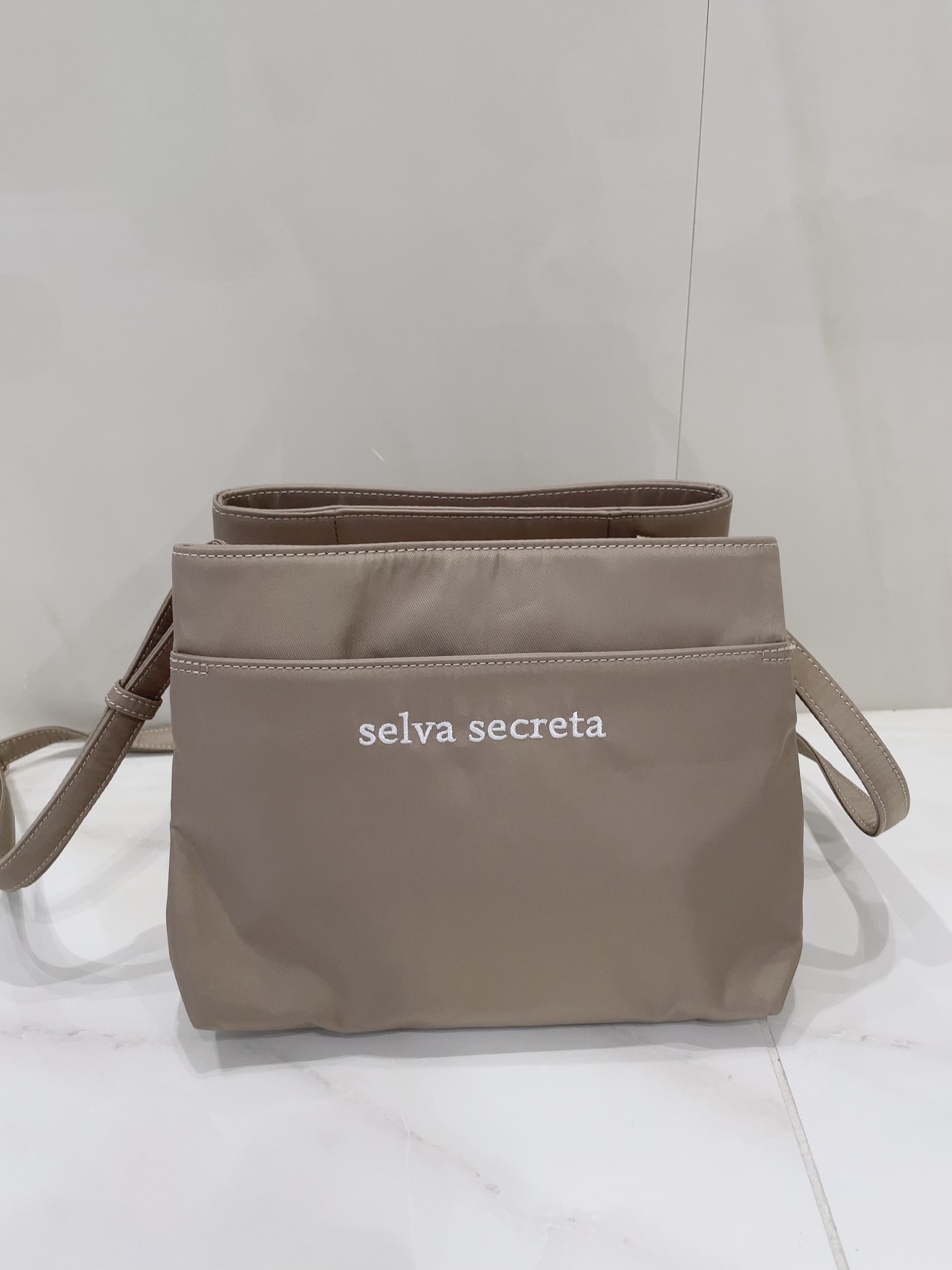 【selva secreta】Shoulder long-wallet BAG(greige)