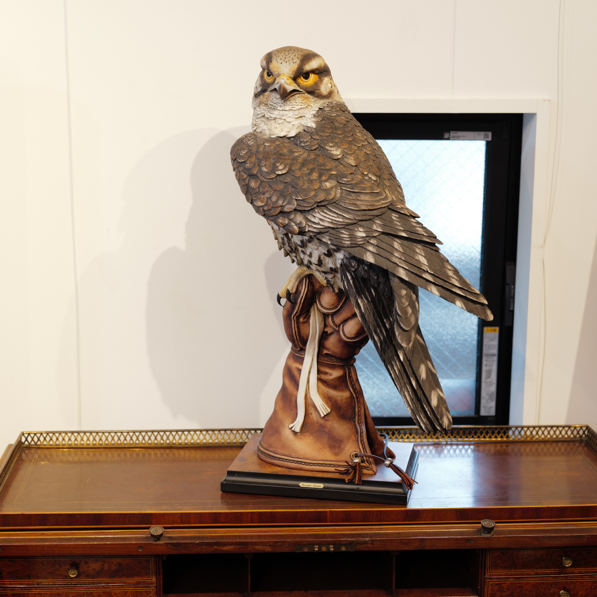 希少 世界3000体限定 ジュゼッペ・アルマーニ作 鷹匠 The Falconer 224S フィギュリン 60cm 特大サイズ 1993年 イタリア製 フローレンス彫刻