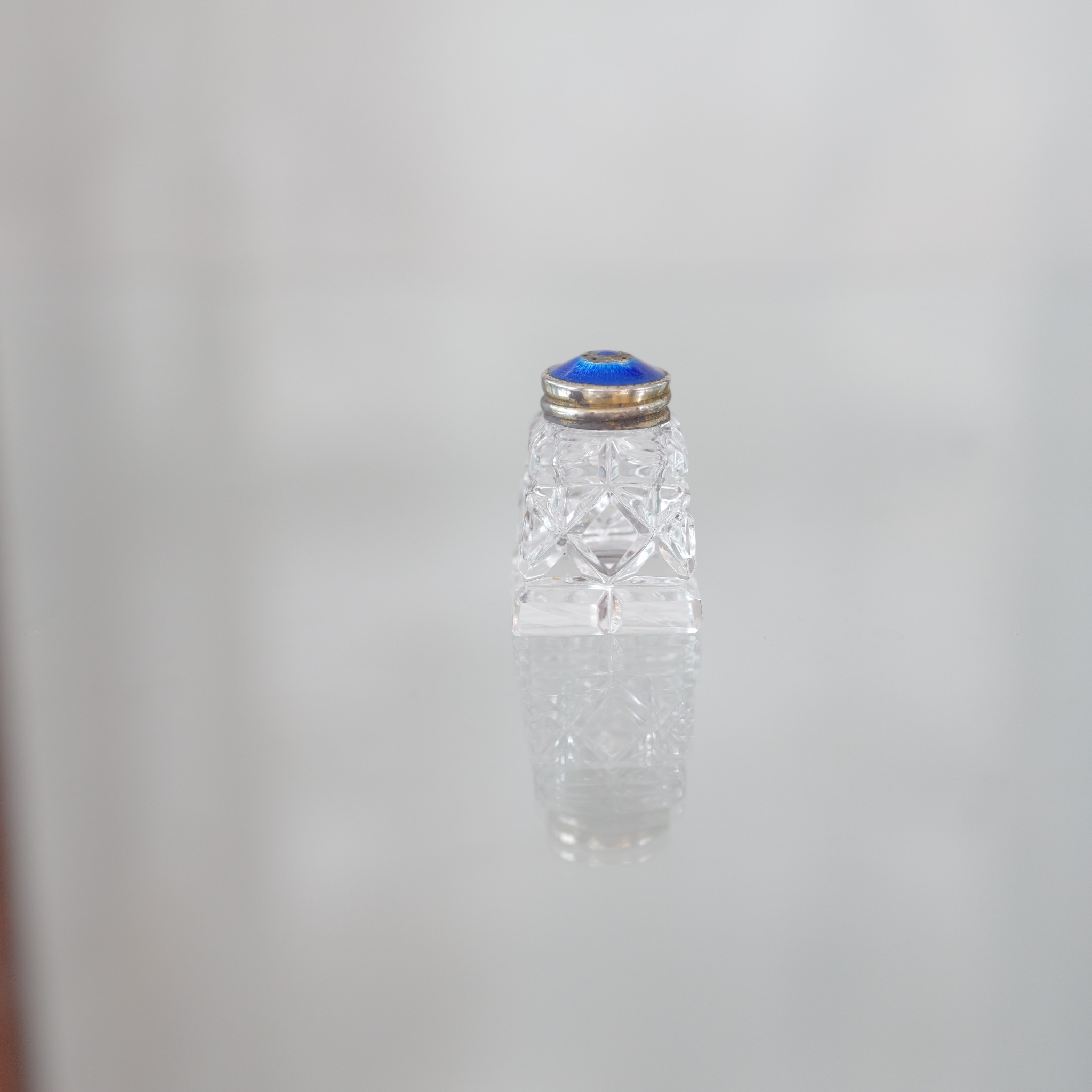 ノルウェー ヴィンテージ ソルト＆ペッパー シェーカー トレイセット デビッド・アンダーセン ? ロアー・プリッツ ? テーブルウェア クリスタル