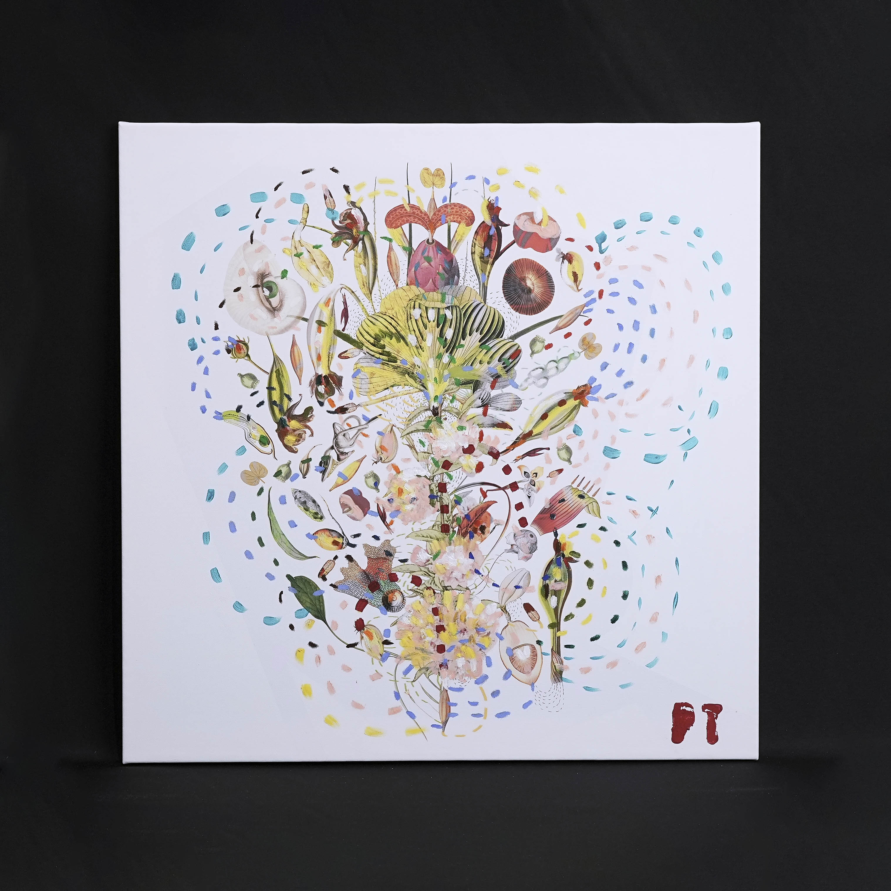 イタリア 2023年 キャンバス Paola Tassetti - 「CILIEGIO」 EC-07604